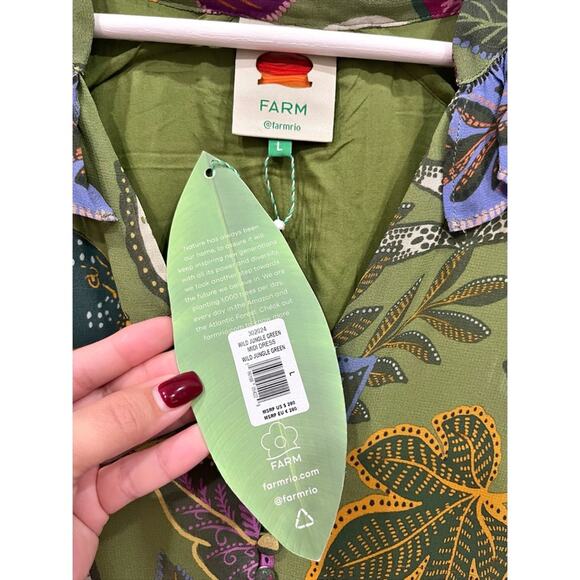 NWT FARM RIO Wild Jungle Midi Dress - Picture 12 of 15